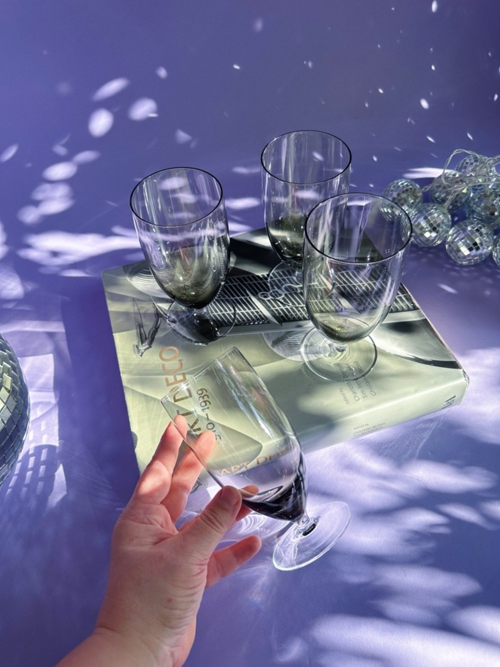 4 BelKraft Moonglo BK1 West German Contemporary Hand Blown Water Goblets - Picture 7 of 8